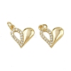 Brass Micro Pave Cubic Zirconia Pendants ZIRC-I367-11G-07-1
