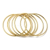 7Pcs 201 Stainless Steel Thin Plain Bangle Sets for Women BJEW-L664-022K-G01-1