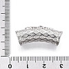 Brass Micro Pave Cubic Zirconia Tube Beads ZIRC-T004-60P-3