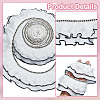 5 Yards Polyester Pleated Lace Ribbon OCOR-DC0001-22-5