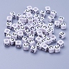 Acrylic Horizontal Hole Letter Beads OACR-YW0002-08C-1