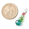 Christmas Theme Brass & Glass Pendants PALLOY-JF02997-2