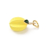 Brass Enamel Pendants KK-H523-01A-G-2