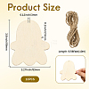 Unfinished Blank MDF Pendants Set for Painting Arts WOOD-WH20008-13A-2