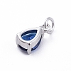 Brass Micro Pave Cubic Zirconia Pendants ZIRC-E164-64P-B-2