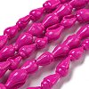 Spray Painted Natural Spiral Shell Beads Strands BSHE-G039-08C-1