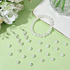 2 Strands Natural White Jade Round Beads Strands G-SP0001-25-7