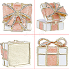 Square Bowknot Alloy Enamel with Crystal Rhinestone Jewelry Magnetic Storage Boxes CON-SP0001-32A-6