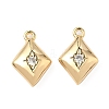 Brass Micro Pave Cubic Zirconia Pendants KK-S531-12G-C-1