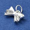 925 Sterling Silver Bowknot Charms STER-M119-05A-S-2