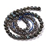 Grade AA Natural Gemstone Labradorite Round Beads Strands X-G-E251-33-6mm-02-4