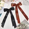 Big Bowknot Polyester Alligator Hair Clips AJEW-CP0008-42B-02-4