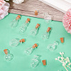 10Pcs Clear Glass Wishing Bottles AJEW-TA0002-85A-7