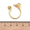 304 Stainless Steel Pave Clear Cubic Zirconia Cuff Open Rings for Women RJEW-F207-03B-G-3