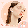 12Pair 2 Colors Shell Pearl Ball Stud Earrings for Women STAS-DC0006-98-5