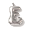 Non-Tarnish Ion Plating(IP) 304 Stainless Steel Pendants STAS-M017-08P-05-1