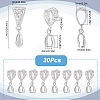 30Pcs Filigree Rack Plating Brass Pendant Pinch Bails KK-SP0002-02-2