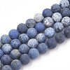 Natural Dumortierite Quartz Beads Strands G-T106-061-6MM-1