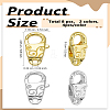 8Pcs 2 Colors Brass Lobster Claw Clasps KK-LP0004-41-2