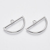 Alloy Open Back Bezel Big Pendants PALLOY-S132-002-1