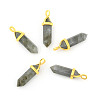 Natural Labradorite Pointed Pendants X-G-G902-A11-1