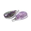 Natural Fluorite Pendants G-D084-01P-B02-3