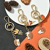 Hedgehog Alloy Enamel Keychain KEYC-YW00070-01-4