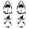 Gorgecraft 8 Sheets 4 Styles PET Waterproof Car Stickers STIC-GF0001-10A-1