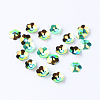Ornament Accessories Disc Plastic Paillette Beads X-PVC-R013-8mm-03210-1