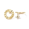 Ion Plating(IP) 304 Stainless Steel Stud Earring Finding X-EJEW-I285-21G-2