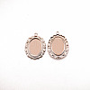 Brass Pendant Cabochon Settings FIND-WH0100-80P-1