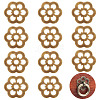 12Pcs Brass Flat Washers KK-PH0013-58AB-1
