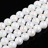 Electroplate Opaque Glass Beads Strands GLAA-T032-P10mm-AB02-1