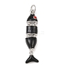 Brass Enamel Pendants KK-P339-24P-02-1