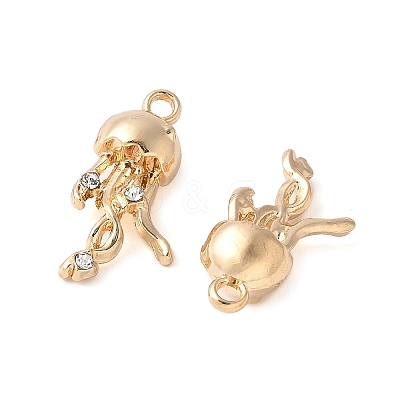Alloy Crystal Rhinestone Pendants PALLOY-E775-14G-1
