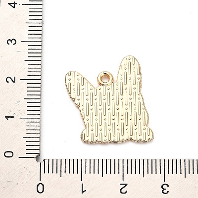 Animal Puppy Alloy Enamel Pendants FIND-V001-03G-02-1
