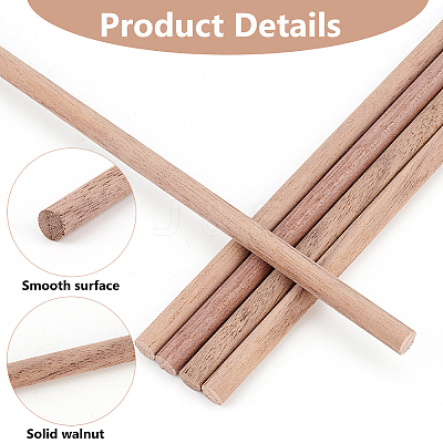 Black Walnut Wood Craft Sticks WH-WG85530-01-1