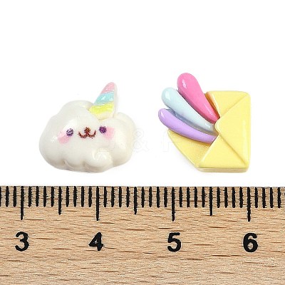Summer Theme Resin Cabochons RESI-H166-18-1