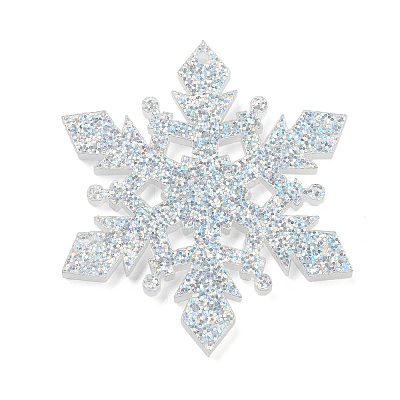 Christmas Theme Acrylic Pendants OACR-A034-01E-1