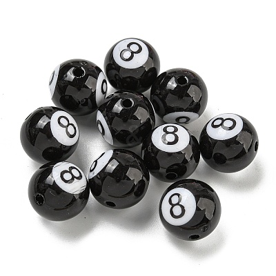 Opaque Acrylic Beads X-SACR-G039-01A-1