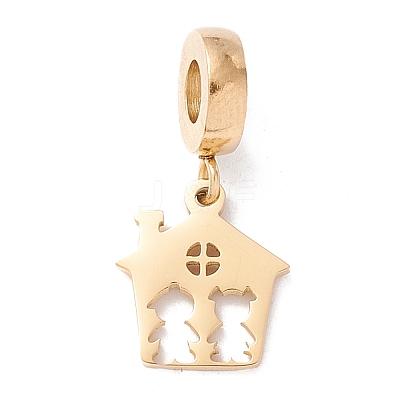 304 Stainless Steel European Dangle Charms STAS-I192-05-1