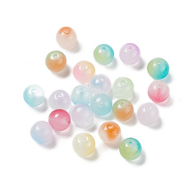 Glass Imitation Jade Beads GLAA-P029-03B-1