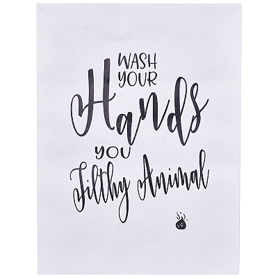 Fibre Bathroom Wall Decorations Picture AJEW-CN0001-03-1