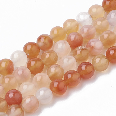 Natural Carnelian Beads Strands G-S295-13-8mm-1