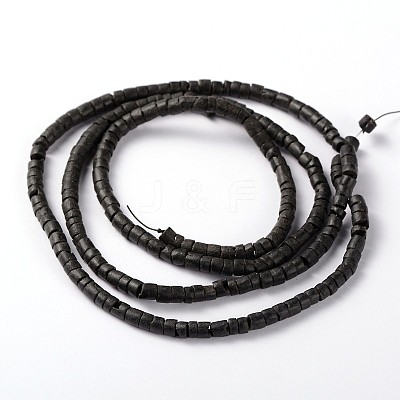 Natural Coconut Column Bead Strands X-COCB-O001-08-1