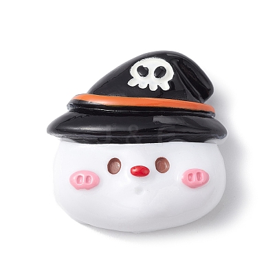 Halloween Opaque Resin Cabochons CRES-B010-01A-07-1