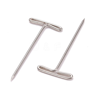 Non-Tarnish Nickel Plated Steel T Pins for Blocking Knitting FIND-D023-01P-01-1
