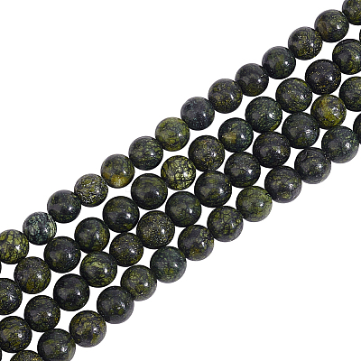 4 Strands Natural Serpentine/Green Lace Stone Beads Strands G-OC0004-23-1