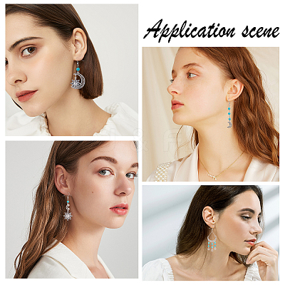 DIY Moon and Star Earring Making Kit DIY-SC0020-19-1