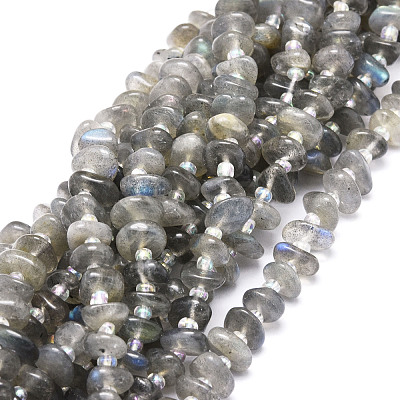 Natural Labradorite Beads Strands G-E569-J08-1